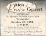 Concert ad with Crescendo choir